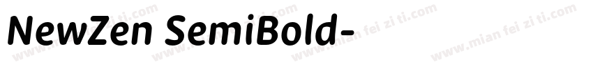 NewZen SemiBold字体转换